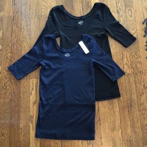 J Crew Perfect Fit Tees TWO